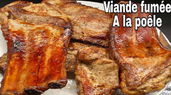 Viande fumée à la poêle.