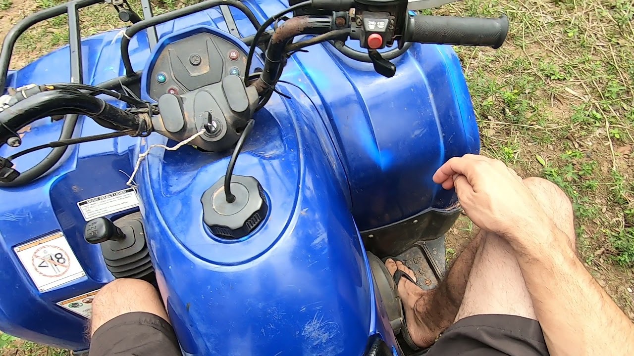 Esse é o quadriciclo do canal Yamaha grizlly 350