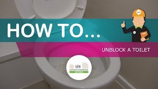 How to unblock a toilet