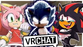 Dark Movie Sonic Meets Movie Amy And Simp Shadow In Vrchat?