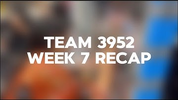 Week 7 Recap - Crescendo