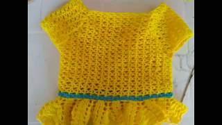 PASOS PARA HACER HERMOSO VESTIDO TEJIDOS A CROCHET PARA UNA BEBÉ