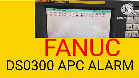 APC alarm DS0300 need reference return in Fanuc. Hindi.