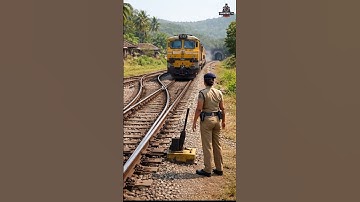 Manual Railway Track Switching in Real Life