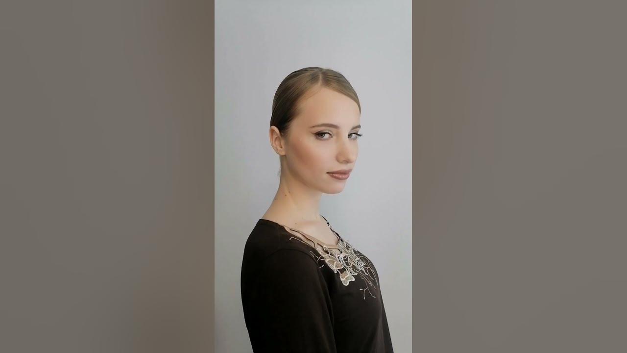 Владислава. Лаконичный строгий пучок и макияж. #makeup #hairstyle # ...