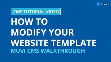 CMS Template Overview | Streaming Website Design Demo | How to Modify / Change Web Template | Muvi