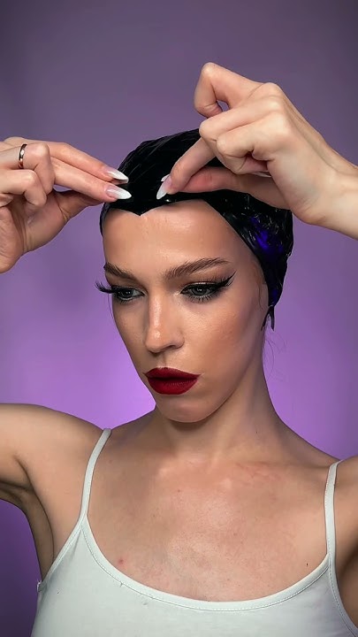 Делаем рога Малефисенты 🖤 #maleficent #макияж #малефисента - YouTube
