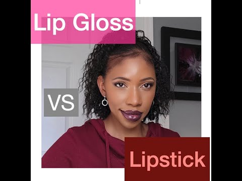 Lip Gloss Vs Lip Stick 2