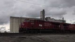 CP # 8929 Heads Up An Oil Train Through Spokane: 3-5-16