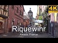 Riquewihr, Alsace, France, Route des Vins (The Wines Road) in 4K