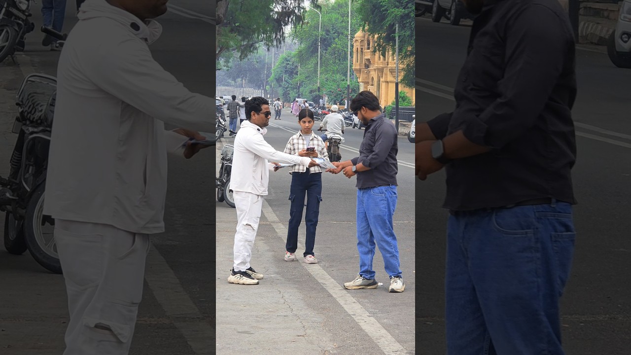 Sharing pamphlet prank 