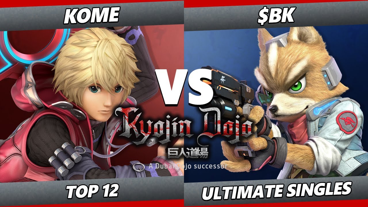Kyojin Dojo - Kome (Shulk) Vs. $BK (Fox, Palutena) SSBU Ultimate Tournament