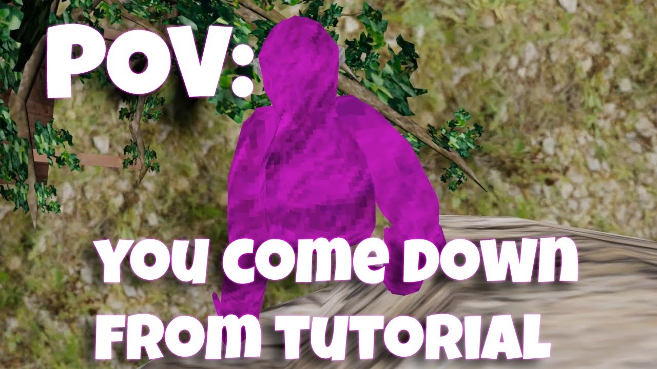 POV: You Are New And Come Down From Tutorial
