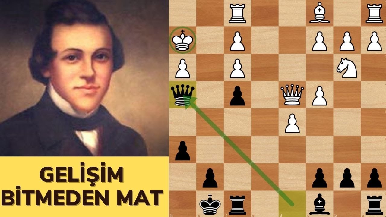 MORPHY ÖYLE ANLAŞILIR OYNUYOR Kİ! (PİYONU SÜR - FEDA ET - MAT ET)