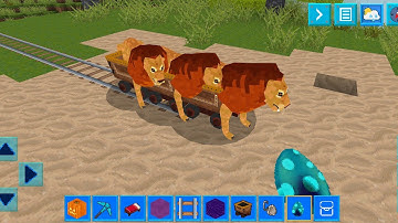 AdventureCraft 3D Block Building & Survival Craft Gameplay #71 (Android) | Lion 🦁 Board on Track