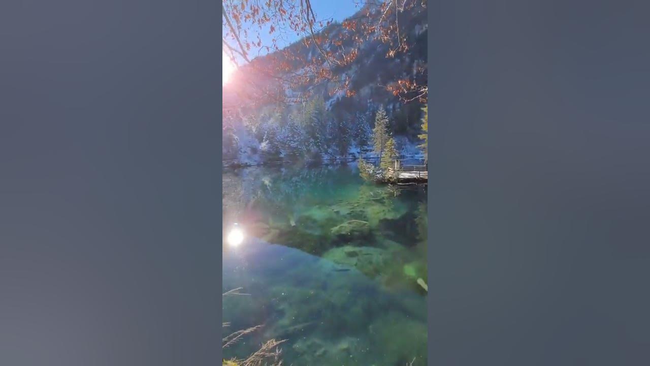 Озеро Блау Швейцария