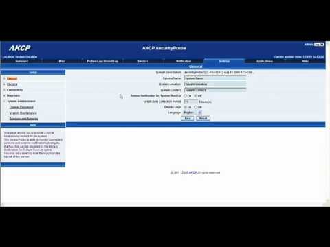 AKCP SensorProbe  SecurityProbe Interface Overview