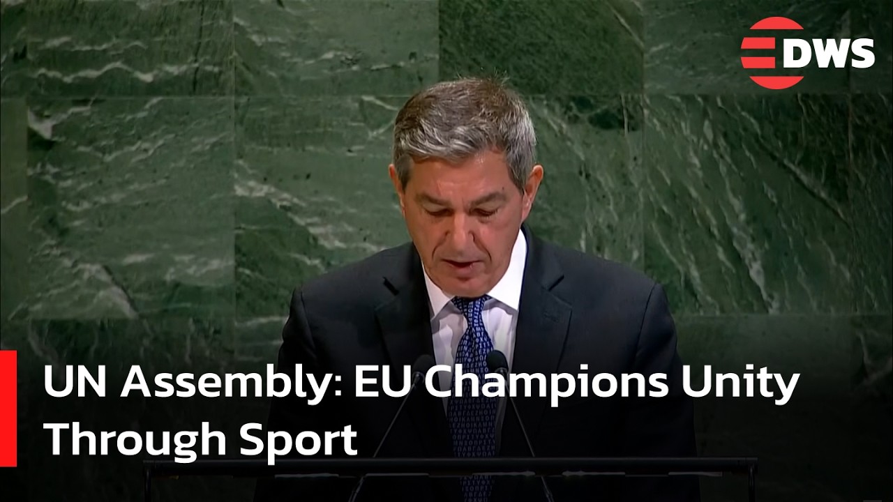 European Union Advocates Olympic Truce at UN to Inspire Peace & Cooperation | DWS News | AD14