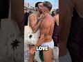 Rejected… but somehow still got a kiss 😋 #brazil #beach #flirt #interview #ipanema #fitness