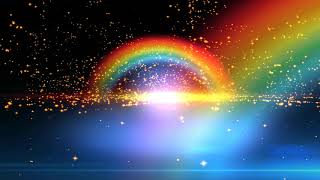 4K Beautiful Double Rainbow Spiritual Realm Animation Background