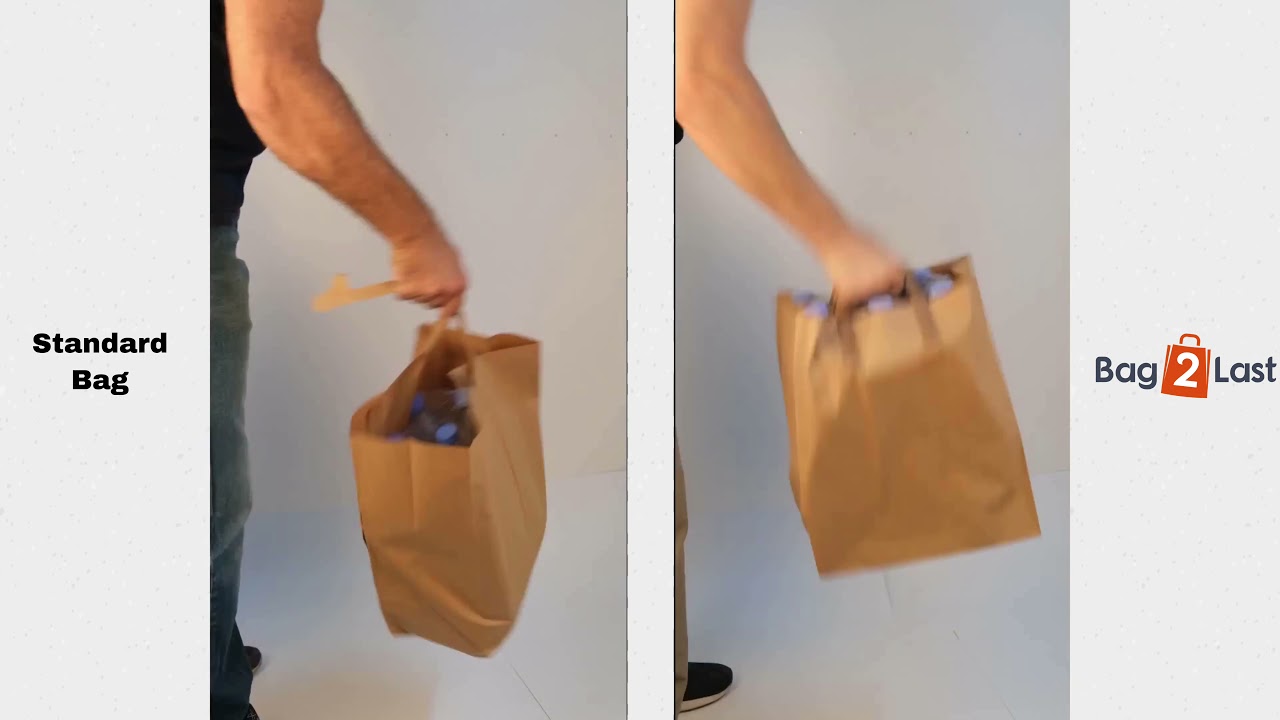 2X Strong Paper Grocery Bag Bag2Last in Focus