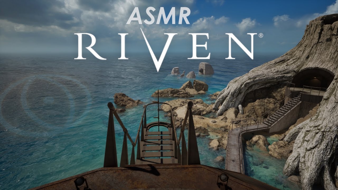 [ASMR] Riven - Relaxing Puzzles & Landscapes (Close ear-to-ear male whispers)