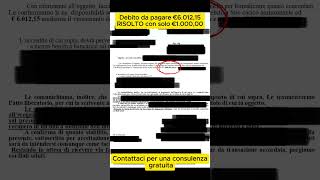 Come ha chiuso oltre 6000€ di debiti con solo 1000€ #perte #greenscreen #news