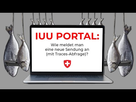 Schulungsvideo IUU Portal: Wie meldet man eine neue Sendung an (mit Traces-Abfrage)?