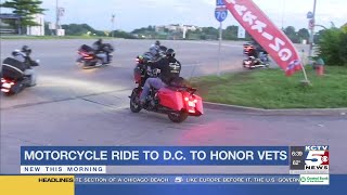 Veterans and first responders ride from Kauffman to DC on their motorcycles
