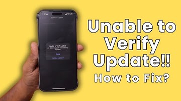 Unable to Verify Update? Temporarily Unavailable? Let