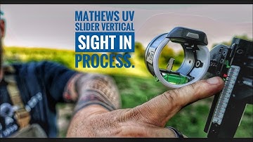 Mathews UV slider VERTICAL sight in process