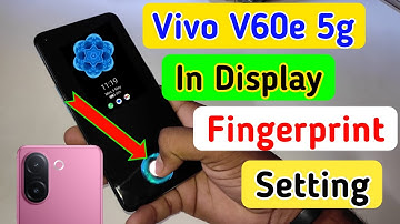 Vivo V60e in display fingerprint setting/how to set fingerprint lock in vivo V60e 5g/vivo v60e