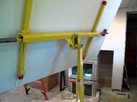 drywall lift youtube sheet rock lifter