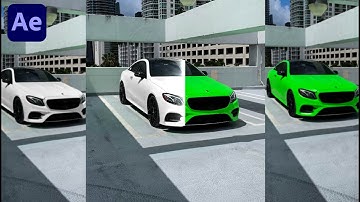 Car Color Change VFX Tutorial in After Effects - No Plugin