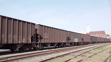 CSX 7592 West in Hi Def at Charlottesville,VA on 4/12/10