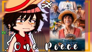 •|One Piece Anime react to Live Action One Piece|•// Gacha club 🇧🇷🇺🇸