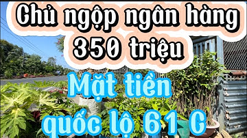 Chủ ngộp ngân hàng bán gấp căn nhà cấp 4 mặt tiền quốc lộ 61 thổ cư 100m2 kiên Giang