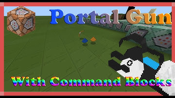 Portal Gun In Minecraft BE l MCBE/PS4/Xbox One/Switch/Win10/MCPE l Command Block Creation