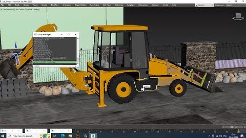 3dsMax Tutorials, Tutorial on Texturing a JCB Construction Machine from Scratch in 3dsmax. Part 25