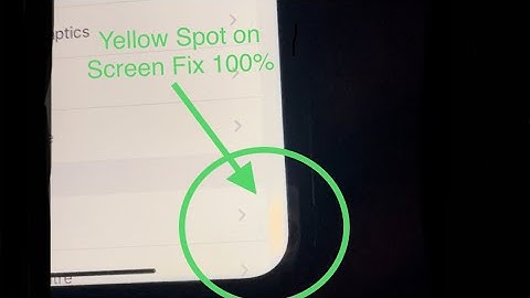 iPhone Screen Yellow Spot/ Dot Fix 100% ( iPhone 6, 7, 8, X, XR, XS, 11, 12, 13, 14 pro max )