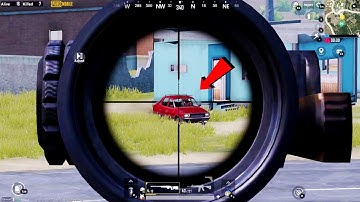 PUBG Mobile  (M416 with 6X & AWM with 8X Scope)Running Car HeadShot | Sniper Master - Chicken Dinner