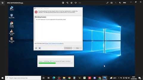 Erro ao instalar o .NET Framework