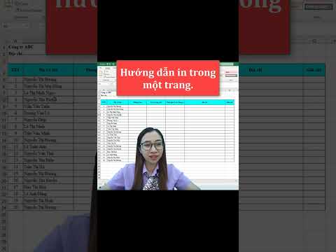 Mẹo chỉnh nhanh trang in tự động trong 1 trang giấy trong excel | Nguyễn Thị Hường mới nhất 2023