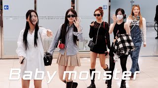 베이비몬스터 baby monster 일본 팬미팅 성공적으로 마치고 김포공항 입국 arrived in SEOUL 4K 240521