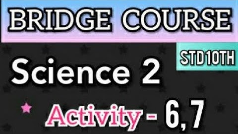 10th Bridge Course | Science 2  | Activity 6, 7 | 10 वी चा सेतू अभ्यासक्रम|Maharashtra| @Study Best