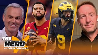 Joel Klatt and Colin’s Mock Drafts, Stallions kick off UFL Season, Concerns for Caleb? | THE HERD