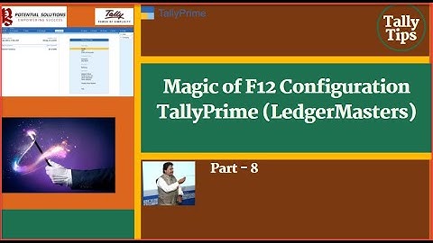 Magic of F12 in TallyPrime - Ledger Master (BRS with Effective Date) Part - 8