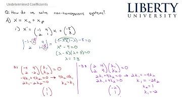 Undetermined Coefficients