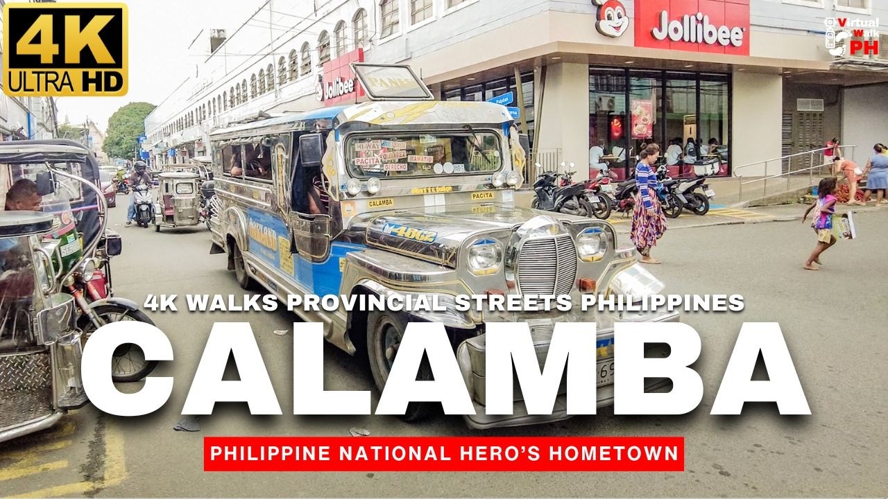 [4K] Calamba City Walk Tour | Exploring Hometown of Philippine National Hero (2025)