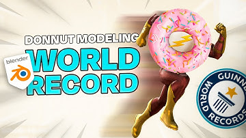 Donut Speed run World record (until now)  Blender
